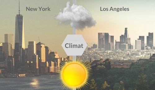 NY vs LA climat