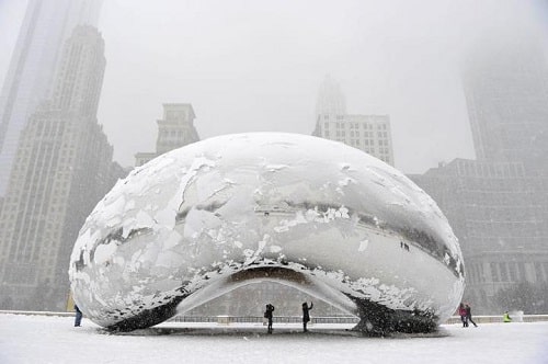Chicago sous la neige